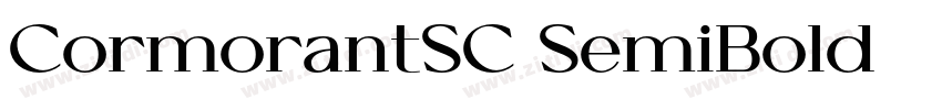 CormorantSC SemiBold字体转换